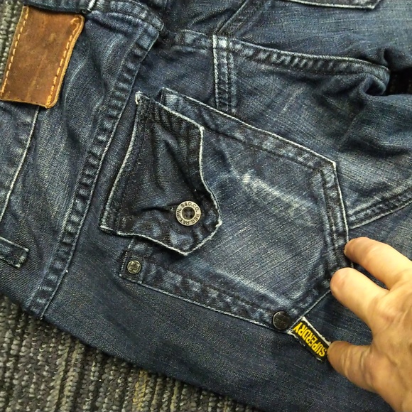 SUPERDRY Vintage and rare Biker Jeans - Picture 6 of 10